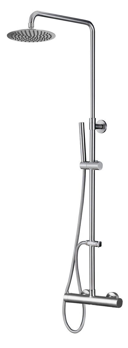 Wiesbaden 304 RVS douche-opbouwset + therm. kraan - WDtegels