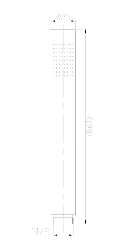 Caral staafhanddouche RVS 8718858071579