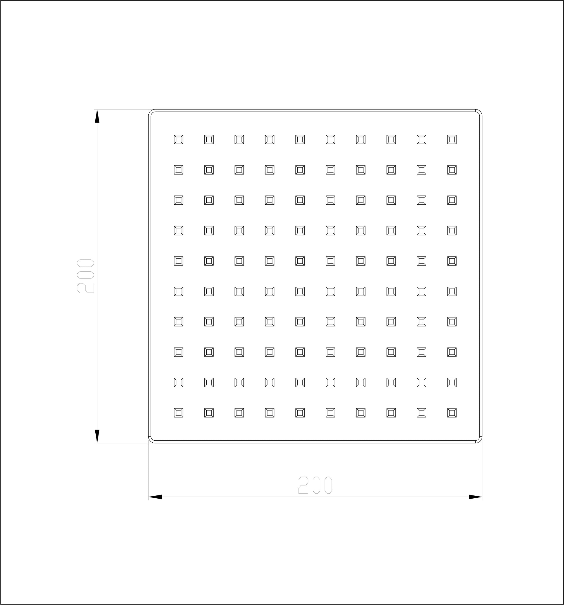 Rombo UFO hoofddouche 20 cm RVS 8718858071616