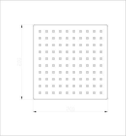 Rombo UFO hoofddouche 20 cm RVS 8718858071616