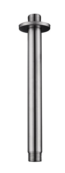 304 shower arm with ceiling mounting round 20 cm brushed stainless steel