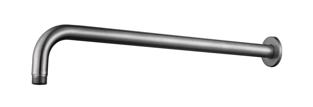 304 douchearm met muurbevestiging rond 40 cm geborsteld RVS - WDtegels
