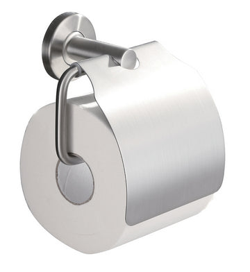 Wiesbaden 304-toiletrolhouder + klep | RVS