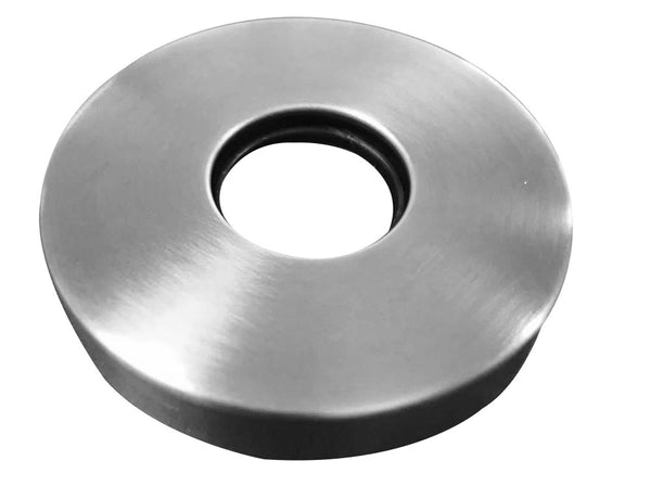 304 rosette for shower arm round 60 mm brushed stainless steel