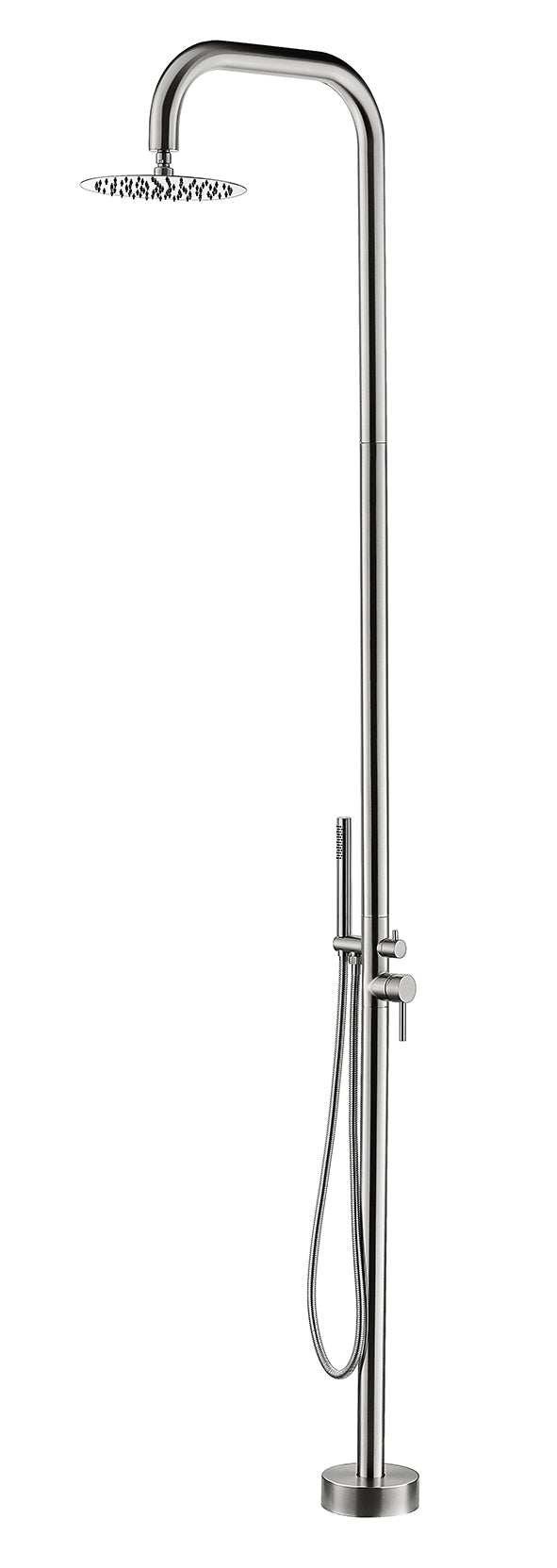Sole buitendouche met handdouche RVS - WDtegels