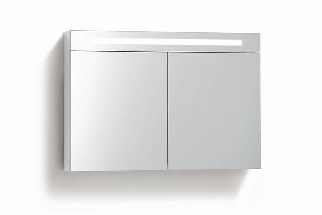 Spiegelkast 120 met LED verlichting Wit - WDtegels