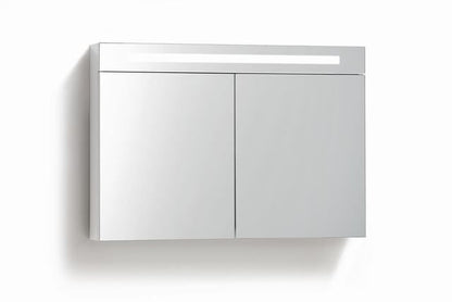 Spiegelkast 120 met LED verlichting Wit - WDtegels