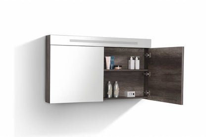 Spiegelkast 120 met LED verlichting Century Oak