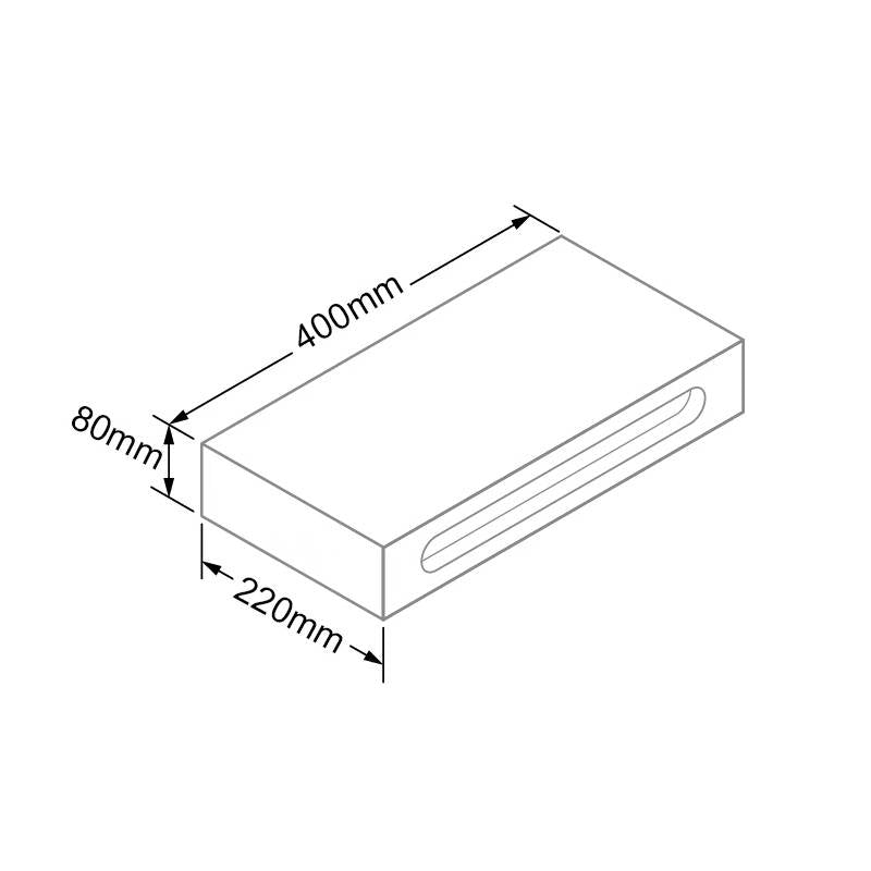 Fontein Planchet Solid Surface 40x22x10 - WDtegels