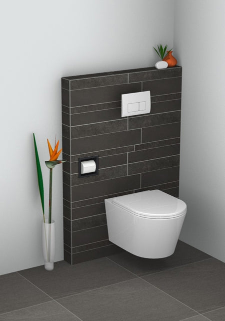 Wiesbaden inbouw-toiletrolhouder mat-zwart - WDtegels