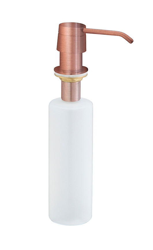 Dispensador de jabón empotrado con botella de plástico de 250ml | Cobre cepillado