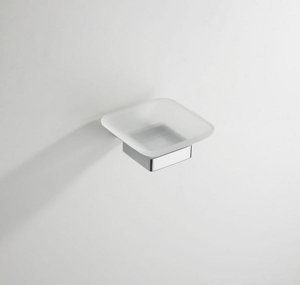 Wiesbaden Eris soap holder with glass chrome