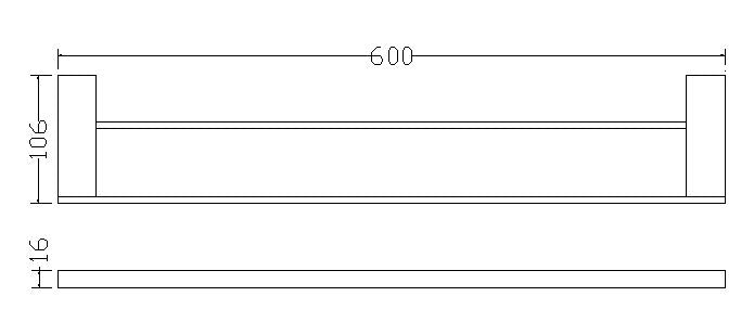 Eris dubbele handdoekrek chroom 8718503678719