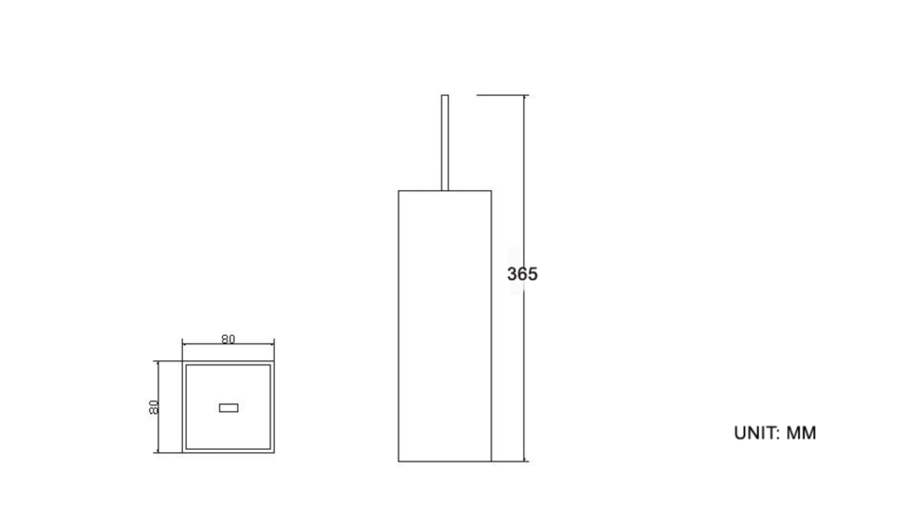 Eris vrijstaande toiletborstel chroom 8718053678238