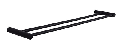 Wiesbaden Ida dubbele handdoekrek 60cm zwart - WDtegels