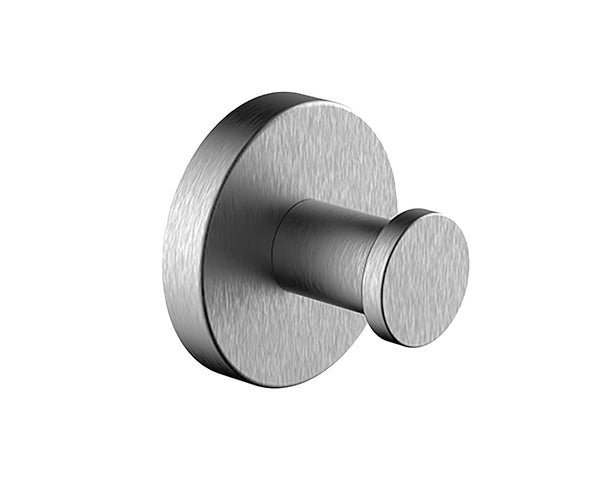 Alonzo large towel hook | Brushed stainless steel