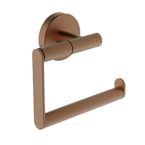 Portarrollos de papel higiénico Alonzo sin tapa | Bronce cobrizo cepillado PVD