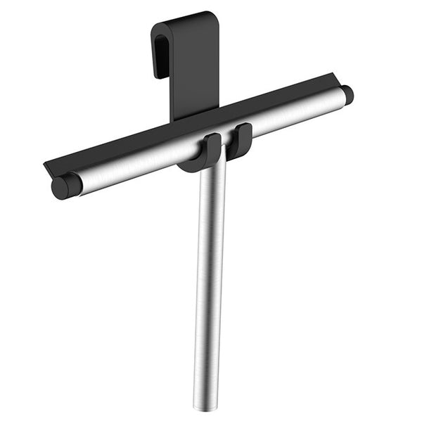 Alonzo window squeegee with flexible glass hook | Brushed stainless steel