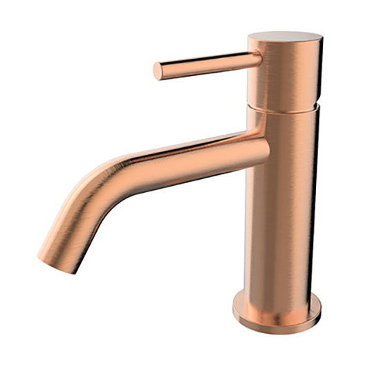 Style washbasin tap brushed copper PVD