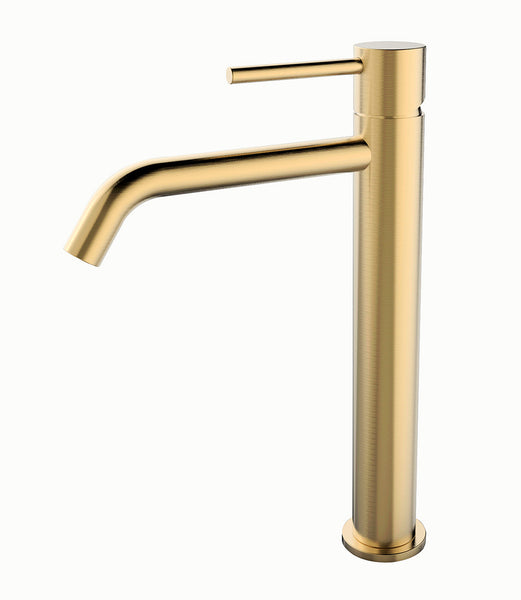 Style XL washbasin tap high brushed brass PVD