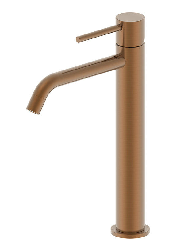 Grifo alto de lavabo Style XL | Bronce cobrizo cepillado PVD