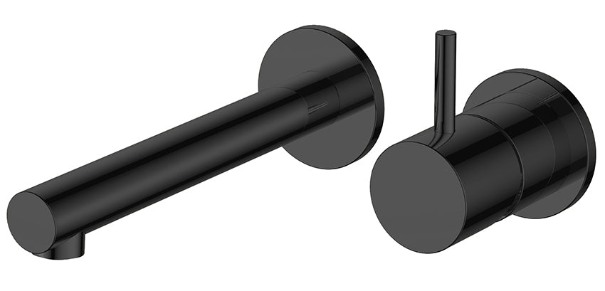 Style wastafelkraan inbouw mat zwart - WDtegels