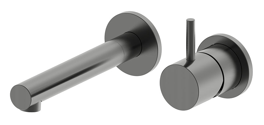Style wastafelkraan inbouw gunmetal PVD - WDtegels