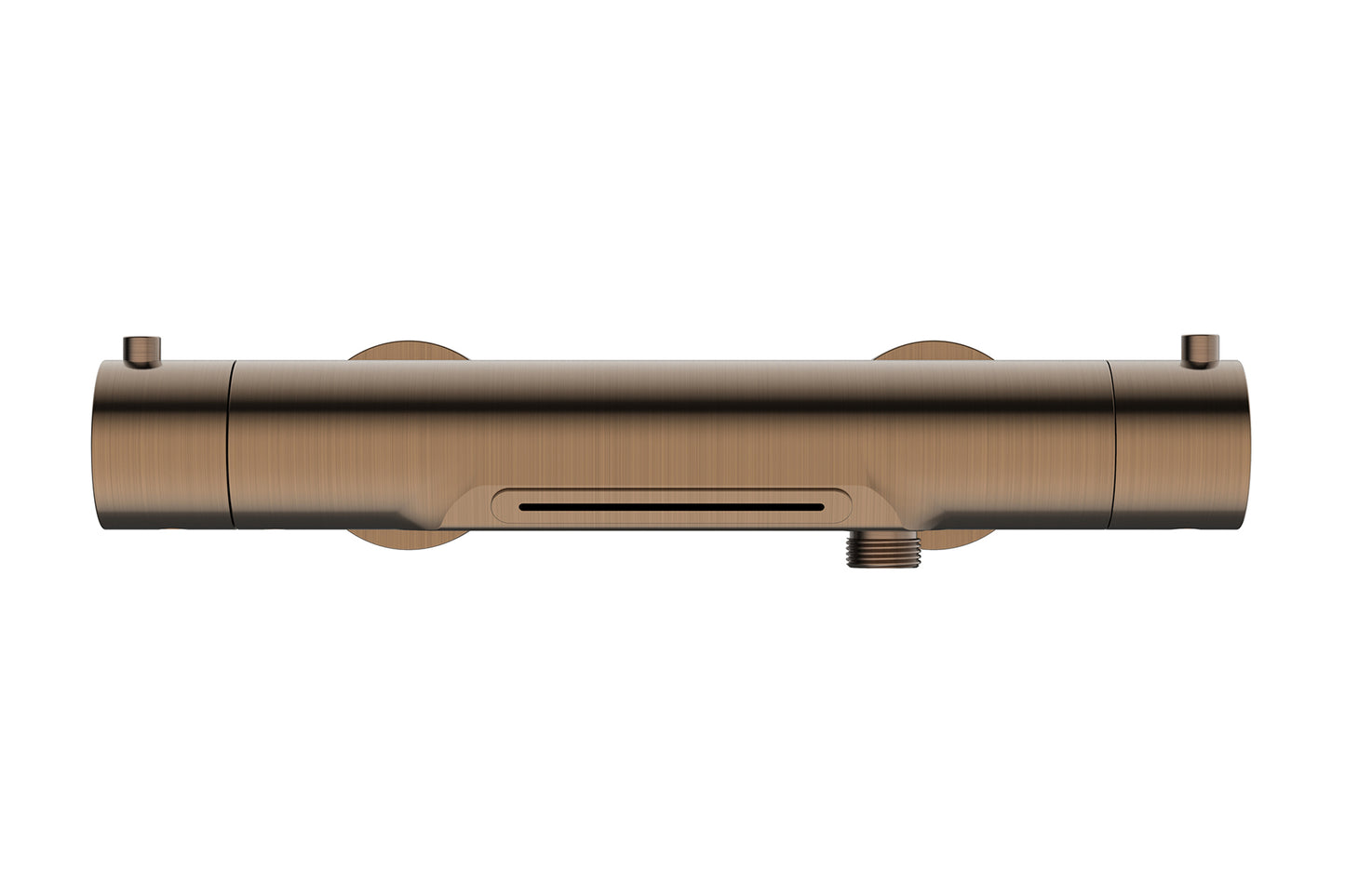Style thermostatische badmengkraan waterval cooltouch geborsteld brons koper PVD - WDtegels
