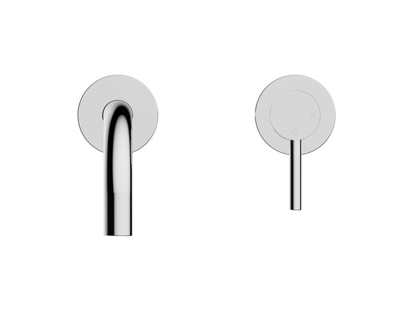 Caral Slim single-lever basin tap trim set with cold start | Chrome