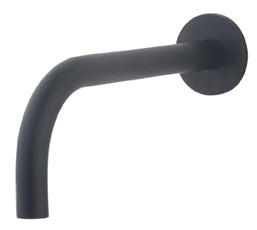 Slim built-in spout 20 cm black