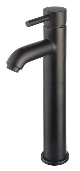 Cimara washbasin tap high matt black