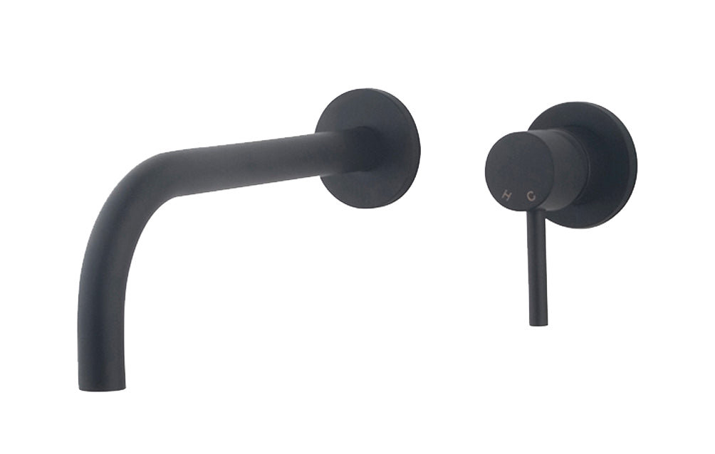 Slim Twenty eenhendel wastafel-afbouwdeel mat zwart