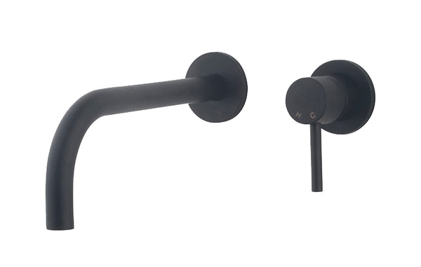 Slim Twenty eenhendel wastafel-afbouwdeel mat zwart