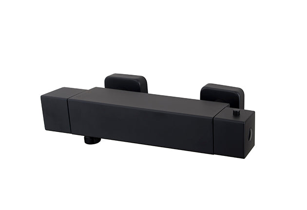 Rombo eco cool touch thermostatische douchemengkraan 15 cm zwart