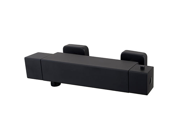 Wiesbaden Eco Rombo thermostatische douchemengkraan mat-zwart