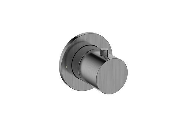 Caral concealed shut-off valve trim | Gunmetal PVD