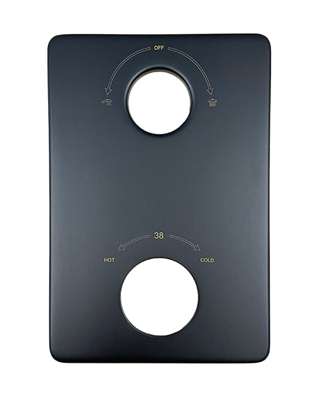 Caral extension set, trim part, 2-way, matt black
