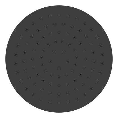 UniMatch hoofddouche rond 20 x 1,2 cm mat zwart