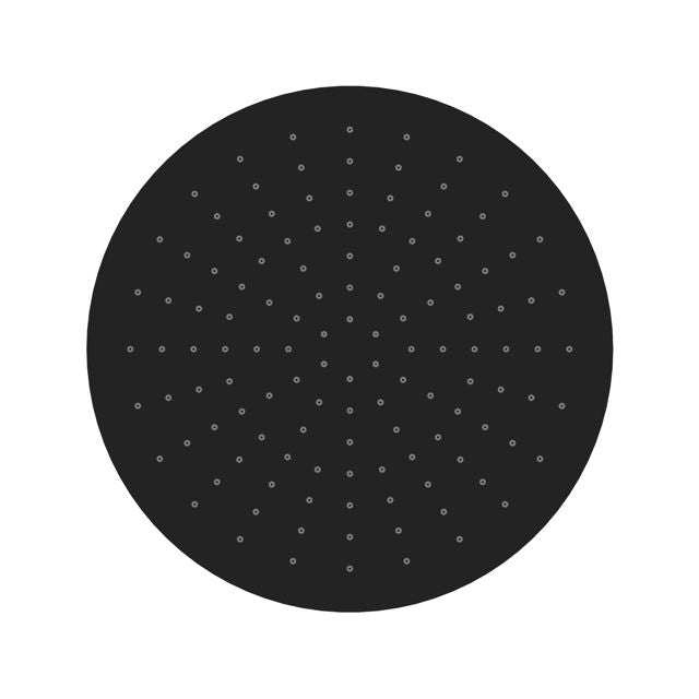 Caral hoofddouche 30 cm zwart 8719743060289