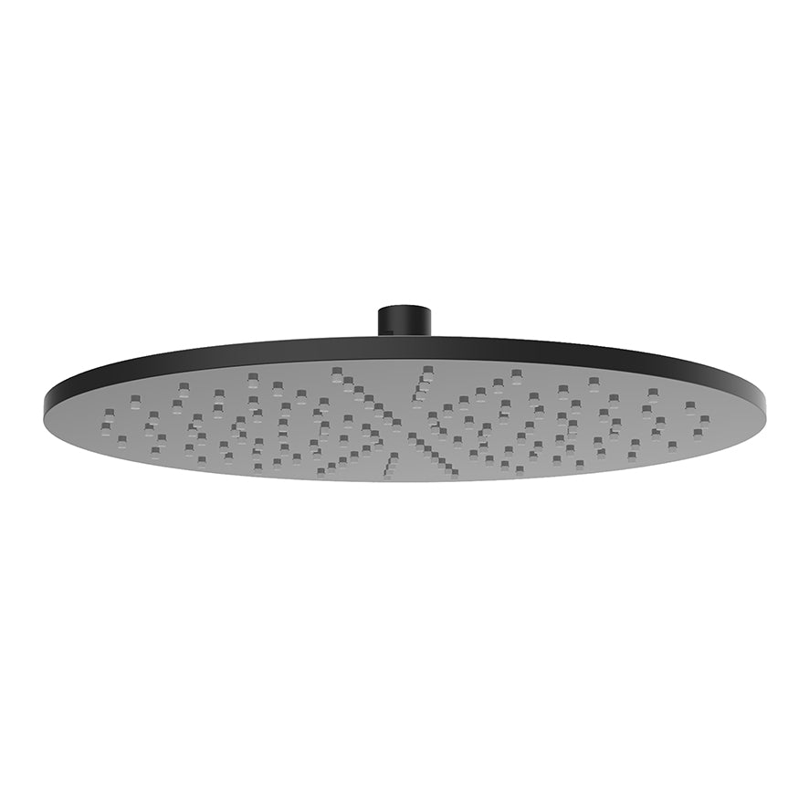 Wiesbaden luxe mess.hoofddouche | Rond | 30x0,8cm | Mat zwart - WDtegels