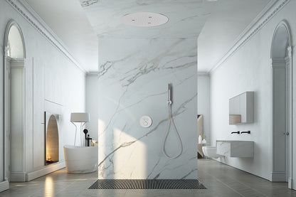 Ufo hoofddouche plafond rond inbouw 50 cm chroom