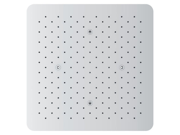 Wiesbaden UFO inbouw-hoofddouche plafond vierkant 50x50x2cm chroom