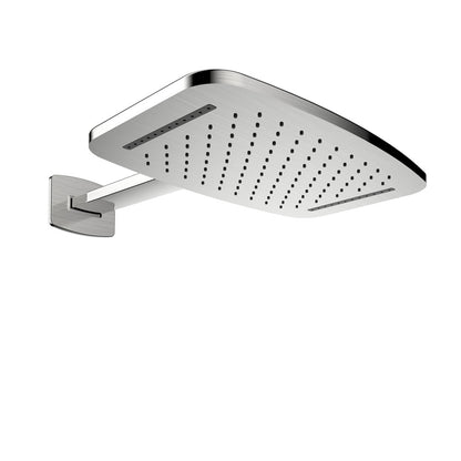 Roca waterval hoofddouche met douchearm 40 x 25 cm RVS look