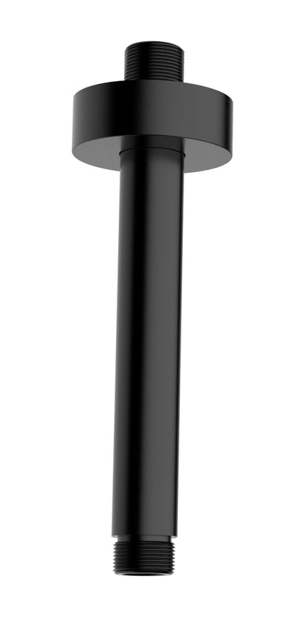 Wiesbaden luxe douche-arm rond plafondbev. 15cm mat-zwart - WDtegels