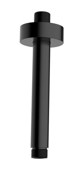 Wiesbaden luxe douche-arm rond plafondbev. 15cm mat-zwart