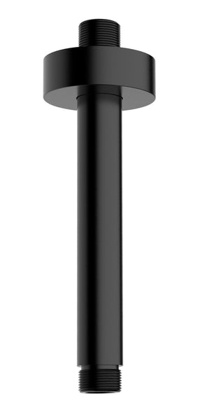 UniMatch shower arm with ceiling mount 15 cm matt black
