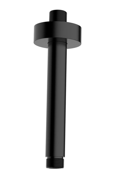 Wiesbaden luxury shower arm round ceiling mount 30cm matte black