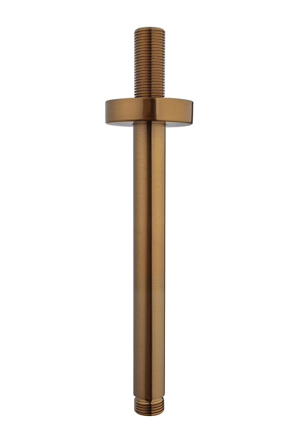 Brazo de ducha UniMatch con montaje en techo 20 cm bronce cepillado cobre PVD