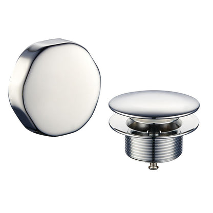 Wiesbaden knop/plug badoverloopcomb. chroom - WDtegels