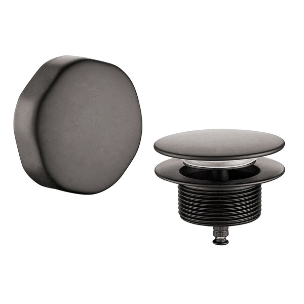 Doblar finishing part bath drain with overflow gunmetal